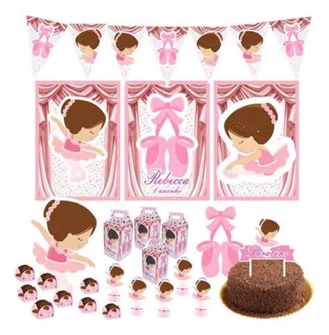 Kit Festa Infantil P S Bailarina Personalizado Parcelamento