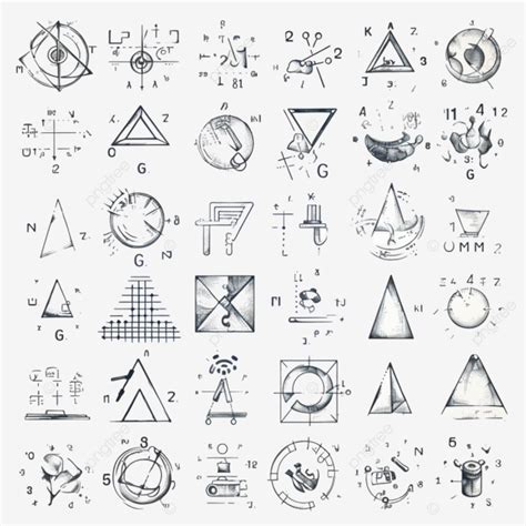 Hand Drawn Mathematical Symbols Pack 4 Cute Mathematics Symbol Fun