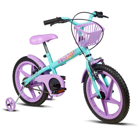 Bicicleta Infantil Aro 16 Rock Verde E Lilás Verden Bikes Em Promoção