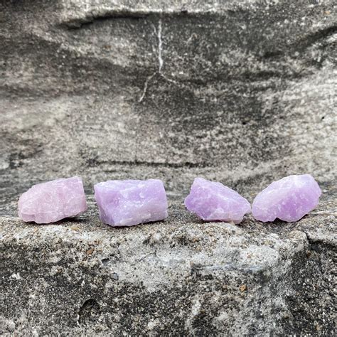 Raw Kunzite Crystal Kunzite Rough Crystals Kunzite Tumble Etsy