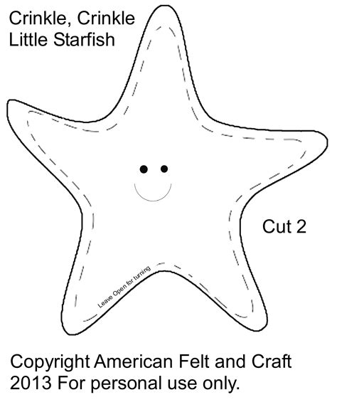 Printable Starfish Template - Printable Calendars AT A GLANCE