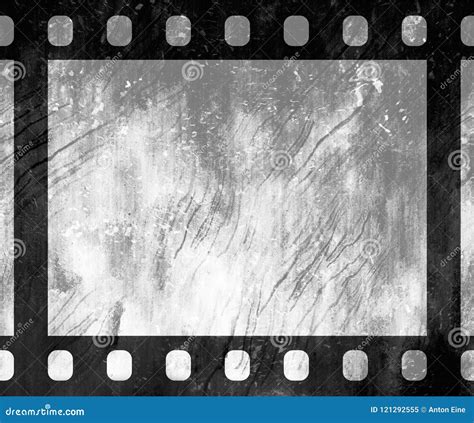 Old Vintage Retro 35 Mm Grunge Film Frame Stock Illustration