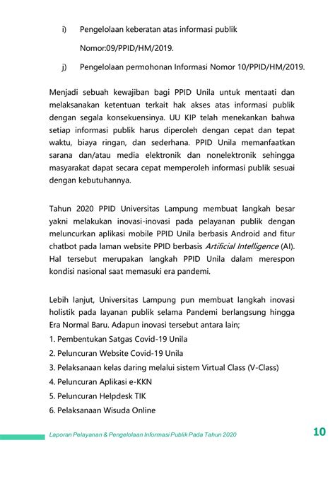 LAPORAN PELAYANAN PPID UNILA 2020 Satriamadangkara Halaman 10 PDF