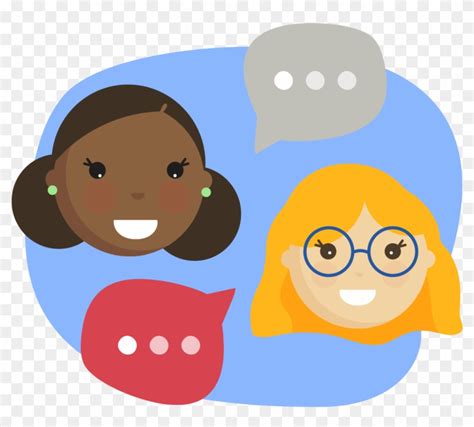 Download Two Girls Having A Conversation Clip Art Sharing Feelings