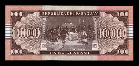 Paraguay 10000 Guaraníes 2011 Pick 224e Serie G Sc Unc NUMISMÁTICA LA