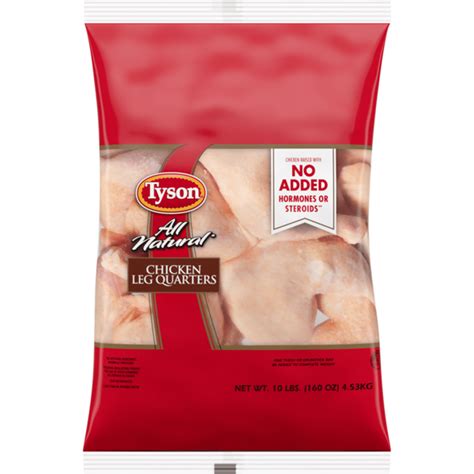 Tyson All Natural Fresh Chicken Leg Quarters 10 Lb 10 Lb Delivery Or Pickup Near Me Instacart