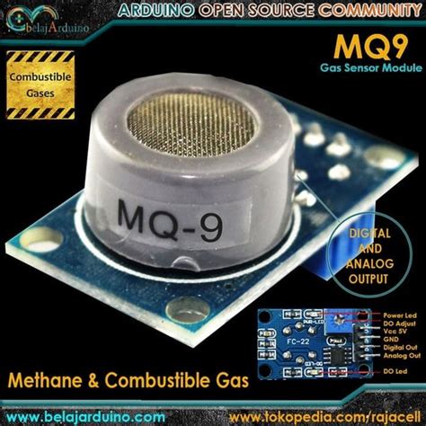 Jual Sensor Mq Mq Smoke Liquefied Flammable Methane Gas Sensor