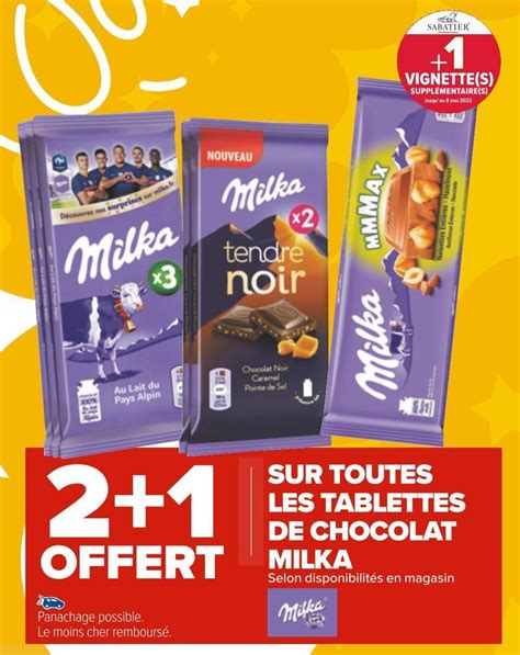 Promo Milka Bon Plan Sur Toutes Les Tablettes De Chocolat Milka Chez