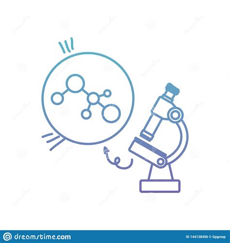 Estrutura Molecular Microsc Pio Ilustra O Do Vetor Ilustra O De