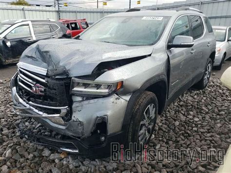 Report 1gkknml41pz228101 Gmc Acadia 2023 Silver Gas Price And Damage