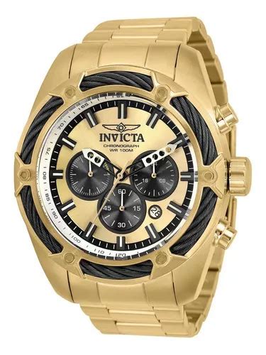 Rel Gio Masculino Invicta Gold Mercadolivre