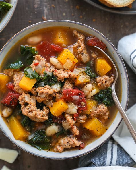 Italian Sausage Butternut Squash And Kale Soup Kalefornia Kravings