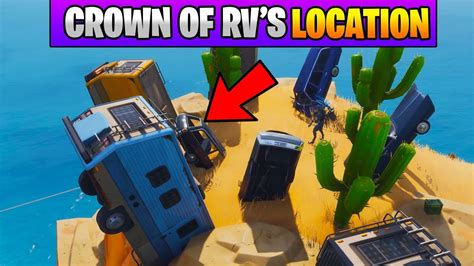 Fortnite Dance On Top Of A Crown Of Rv S Location Stage 1 Fortnite Season 7 Week 1 Challenges