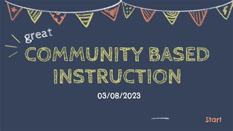 Community Based Instruction