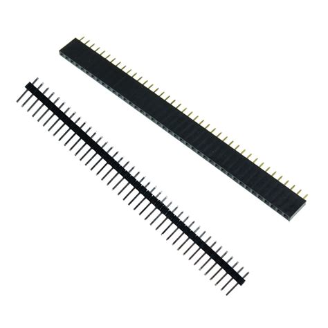 10PCS 40pin 2 54mm Header Socket Single Row Strip Male Female PCB