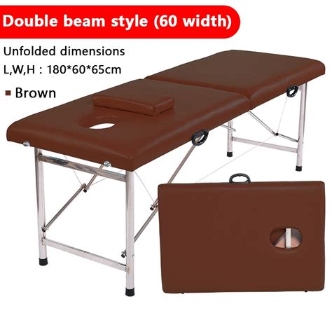 Folding Beauty Bed Portable Lift Height Home Massage Bed Shopee