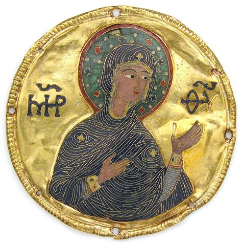Medallion with the Virgin from an Icon Frame | Byzantine | The ...
