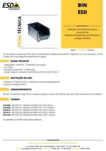 Ficha técnica Bin ESD 1 ESD Antiestáticos