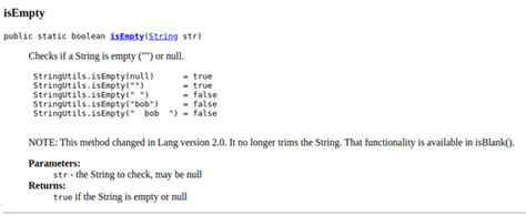 Java Stringutils Isblank