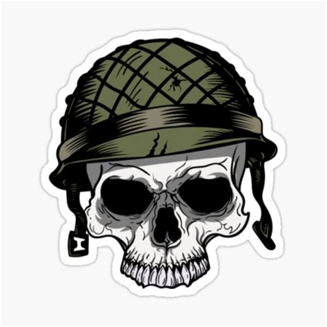 "Skull Soldier Helmet Army" Sticker for Sale by Lawrence56 | Redbubble