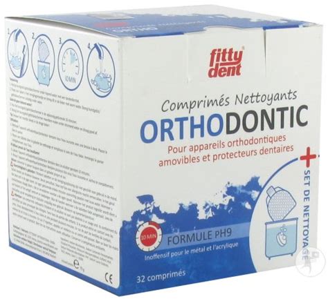 Fittydent Orthodontic Comprimés Nettoyants Appareils Orthodontiques 32