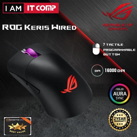 Asus Rog Keris P Wired Usb Gaming Mouse Dpi Sensor