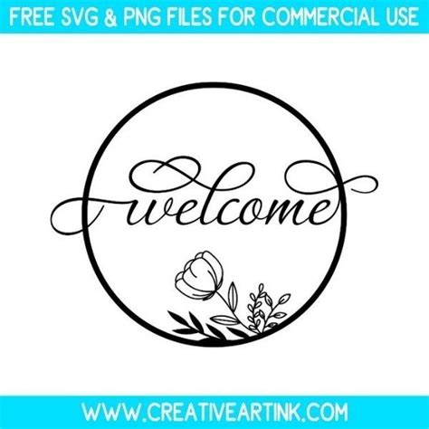 Welcome Sign Svg Free Svg Files Creativeartink In Svg