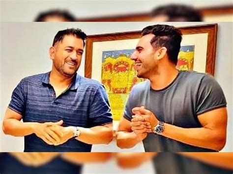 Ms Dhoni And Deepak Chahar In A Chennai Super Kings Reunion In