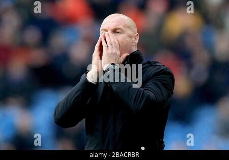 Burnley manager Sean Dyche on the touchline during the Premier League match at the John Smith's ...