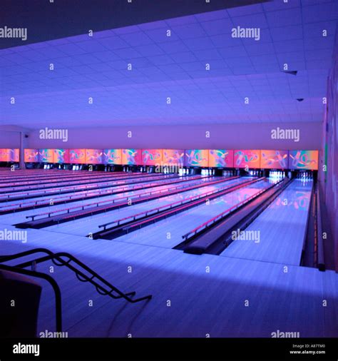 Bowling Alley lanes Stock Photo - Alamy