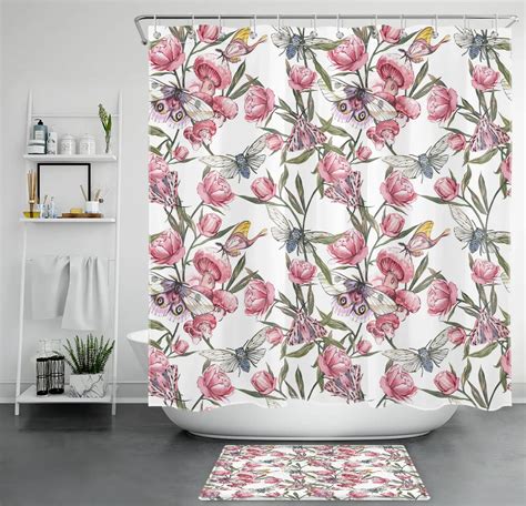 Create A Magical Oasis In Your Bathroom With This Pink Green Floral