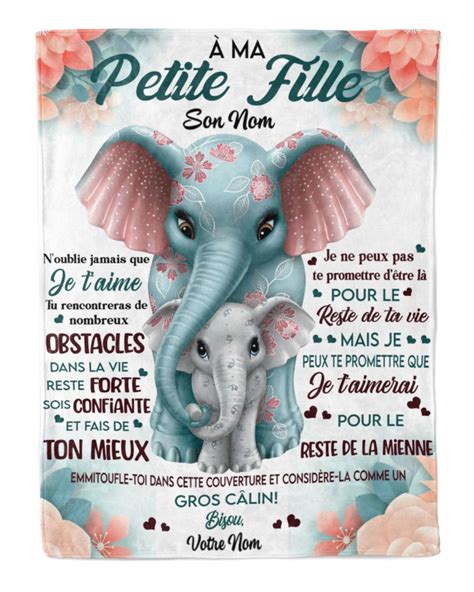 Couverture À Petite Fille Cadeau Pour Petite Fille Nom Personnalisé