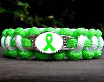 Difference Lime Green Ribbon Stickers For Lyme Disease Etsy