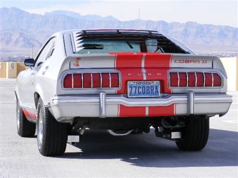 Silver 1977 Ford Mustang Ii Custom Hatchback