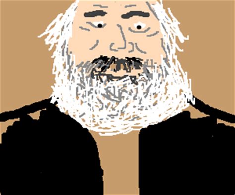 Close up of Karl Marx's beard - Drawception