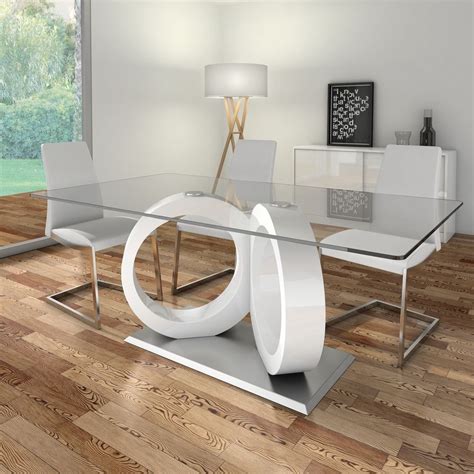 Mesa comedor moderna diseño lacado 962 Aros Mobles Sedaví