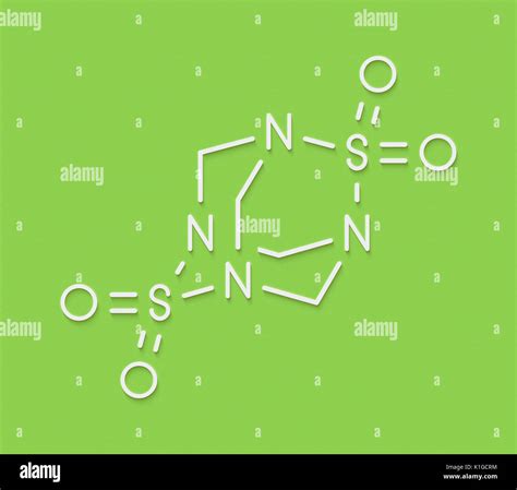Tetramethylenedisulfotetramine Tets Rodenticide Molecule Skeletal