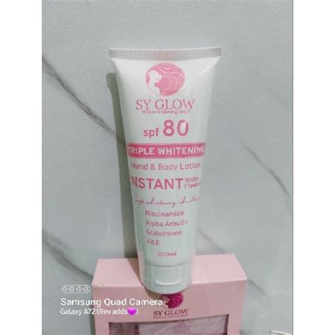 Sy Glow Triple Whitening Instant White Spf Lazada Ph