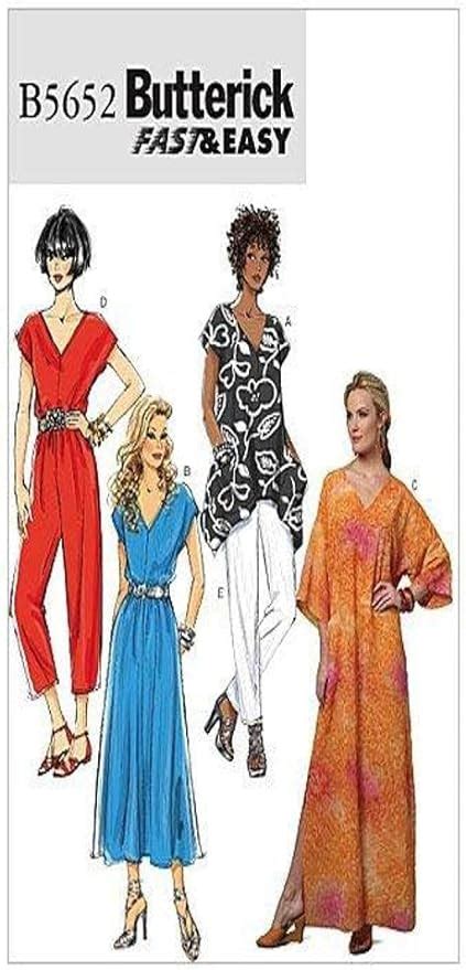 Amazon BUTTERICK PATTERNS B5652 Misses Top Dress Caftan