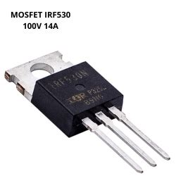 Transistor IRF530 Mosfet Canal N 100V 14A TO 220