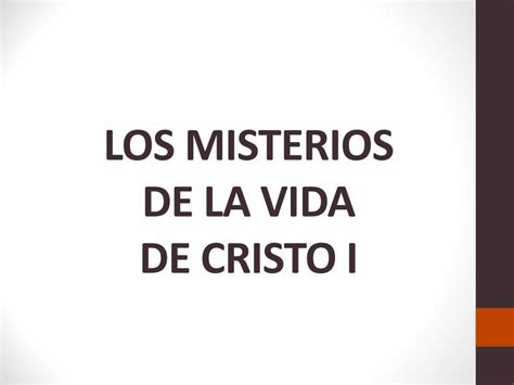 Pdf Los Misterios De La Vida De Cristo I Dokumen Tips