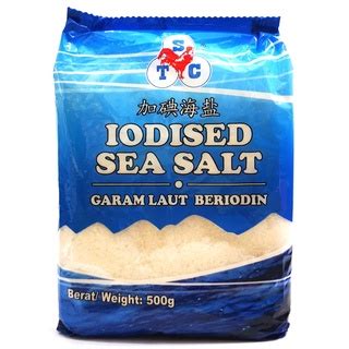 STC IODISED SEA SALT FINE GARAM LAUT BERIODIN HALUS 500GM Shopee