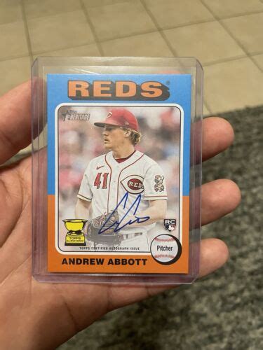 2024 Topps Heritage Real One Autographs ROA AA Andrew Abbott AU RC