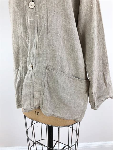 S Flax Angelheart Designs Linen Jacket S Gem