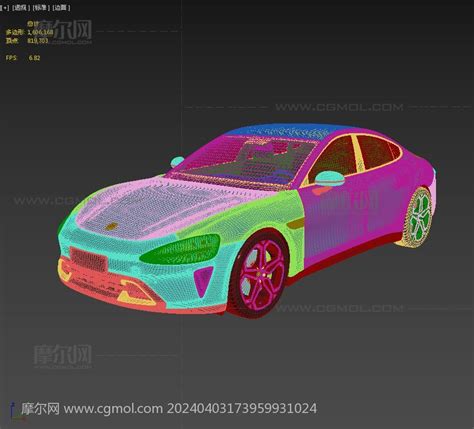 小米su7纯电动轿车 2024汽车模型下载 摩尔网cgmol