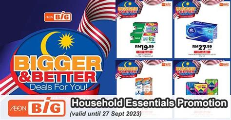 Aeon Big Household Essentials Promotion Valid Until Sep