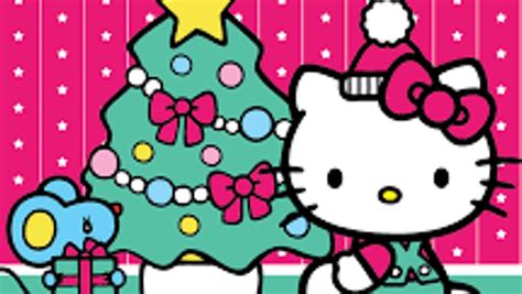 Hello Kitty Christmas Background