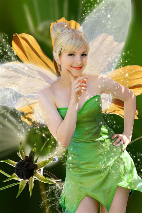 Tinkerbell Kost M Feen Fee Elfe Tinkerbell Kostum Kleid Elfen Damen