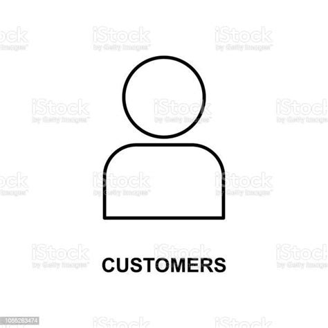 Customer Icon Element Of Simple Web Icon With Name For Mobile Concept