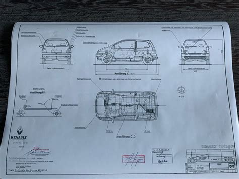 Renault Twingo Dibujo De Dise O Art Work Blueprint Etsy M Xico